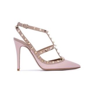 Valentino ROCKSTUD ANKLE STRAP PUMP 100 MM